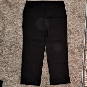 Time & Tru Womens Black Stretch Pants Large (12-14) Petite